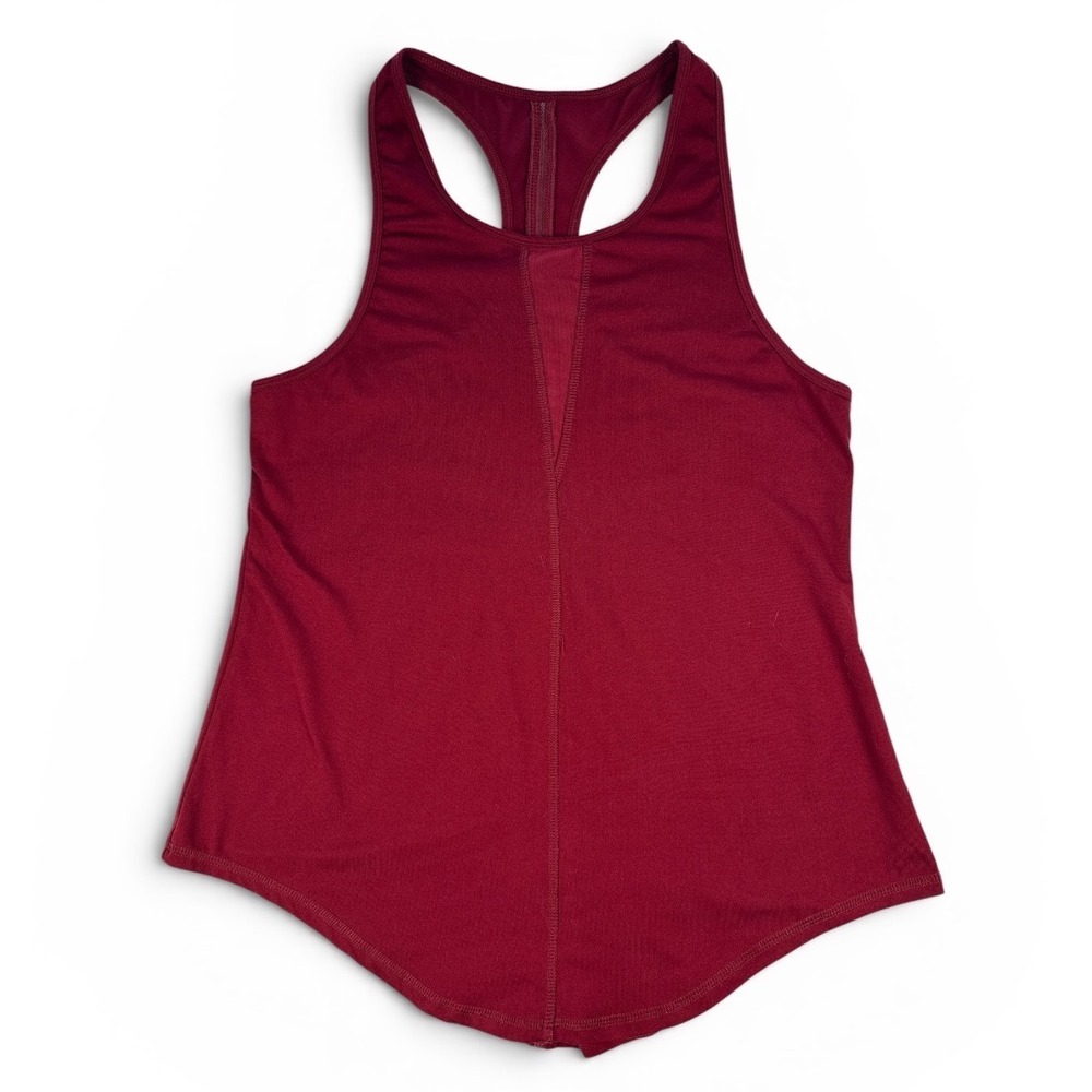 ZYIA Active Women's Large Burgundy Racerback Workout Tank Top‎ Flowy Athletic